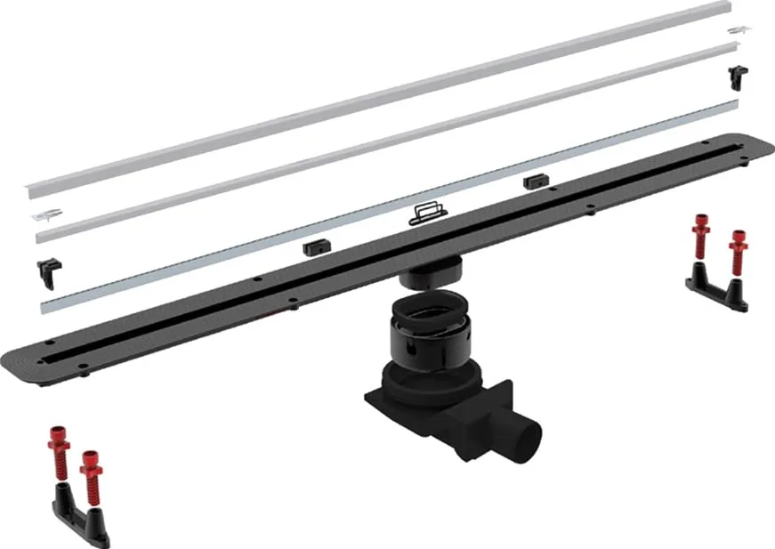 Душевой трап (лоток) Pestan Confluo Slim Line 550+, хром матовый Sancos — официальный сайт