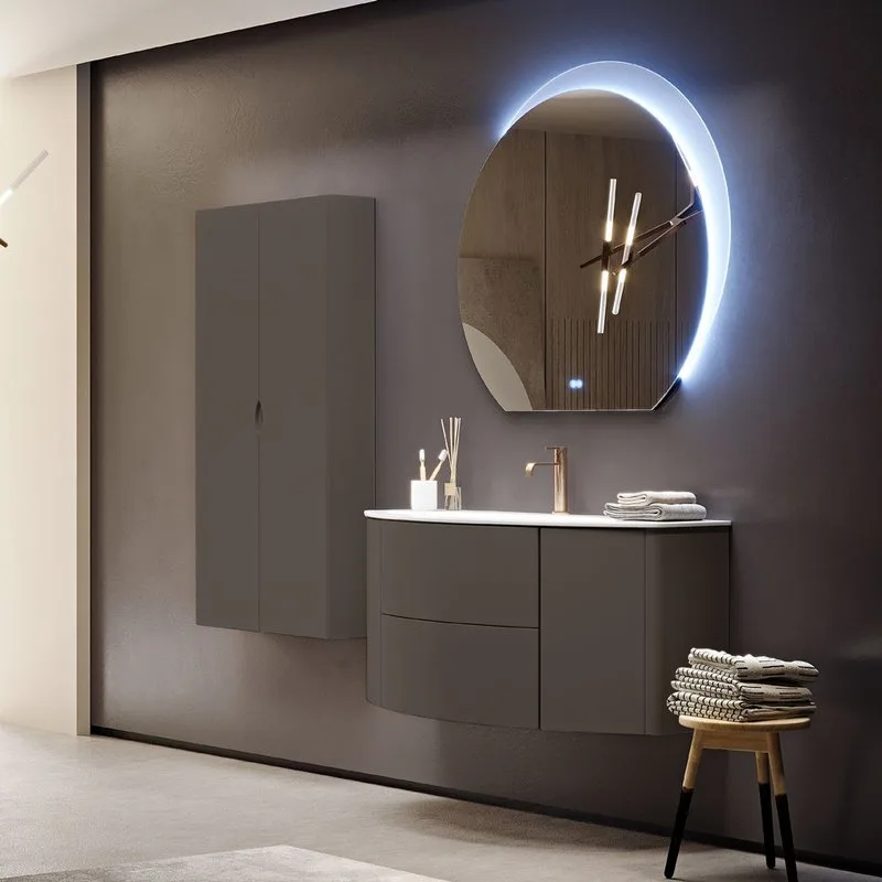 Тумба под раковину без столешницы Cezares Eden 120 grigio talpa opaco Sancos — официальный сайт