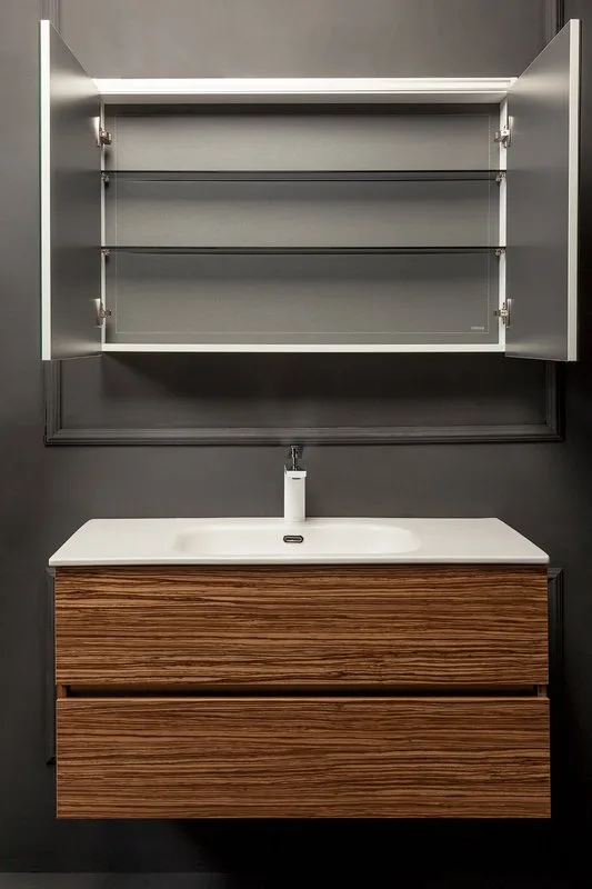 Зеркало-шкаф Armadi Art Vallessi 100 зебрано Sancos — официальный сайт