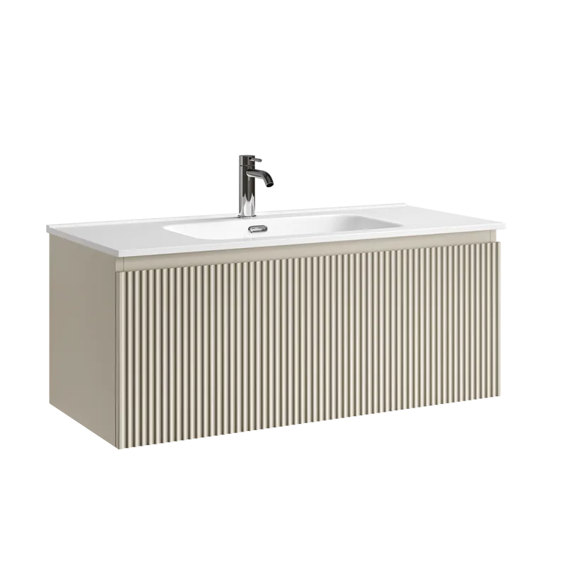 Тумба под раковину Sancos Snob R 1.0 100 подвесная Beige soft (капучино), SNR1.0100CE Sancos — официальный сайт