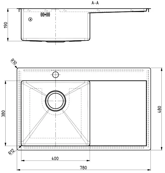 Мойка кухонная Alveus Quarto 30 1124384 Sancos — официальный сайт
