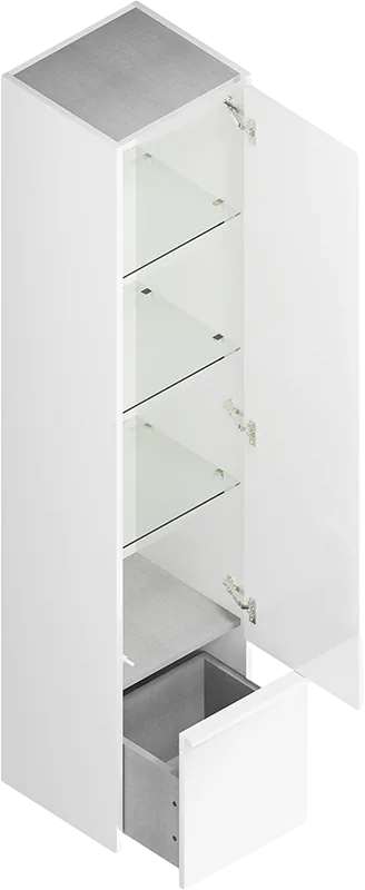 Шкаф-пенал для ванной KERAMA MARAZZI Modula 165 белый глянцевый Sancos — официальный сайт