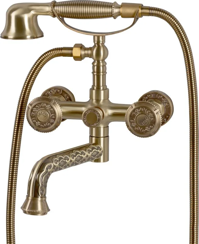 Смеситель для ванны с душем Bronze de Luxe 10119P Sancos — официальный сайт