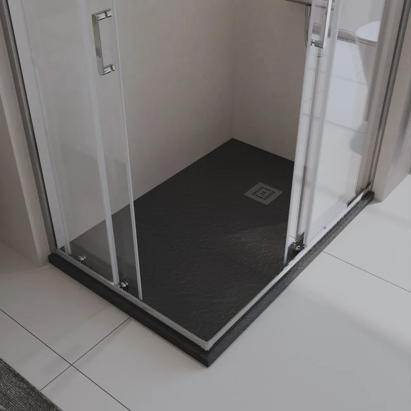 Поддон для душа BelBagno Uno AH 120х80, черный матовый, с сифоном Sancos — официальный сайт