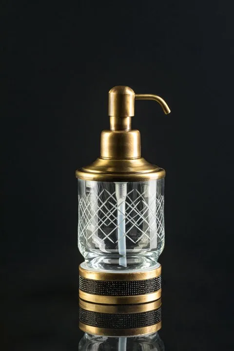 Дозатор Boheme Royal Cristal Black Br настольный, бронза Sancos — официальный сайт