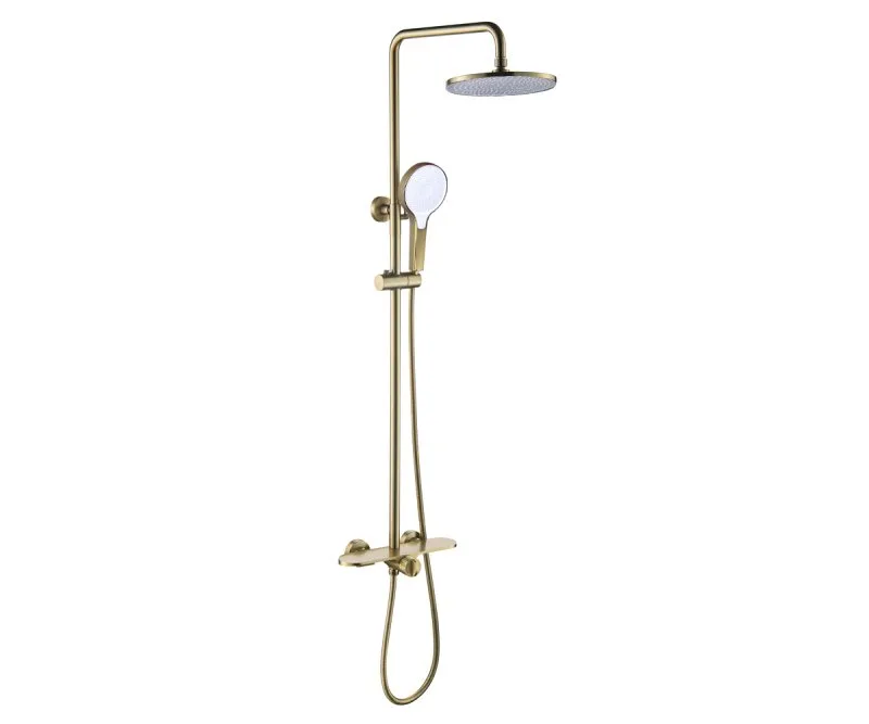 Душевая стойка Bronze de Luxe Icon 80112CG, матовое золото Sancos — официальный сайт