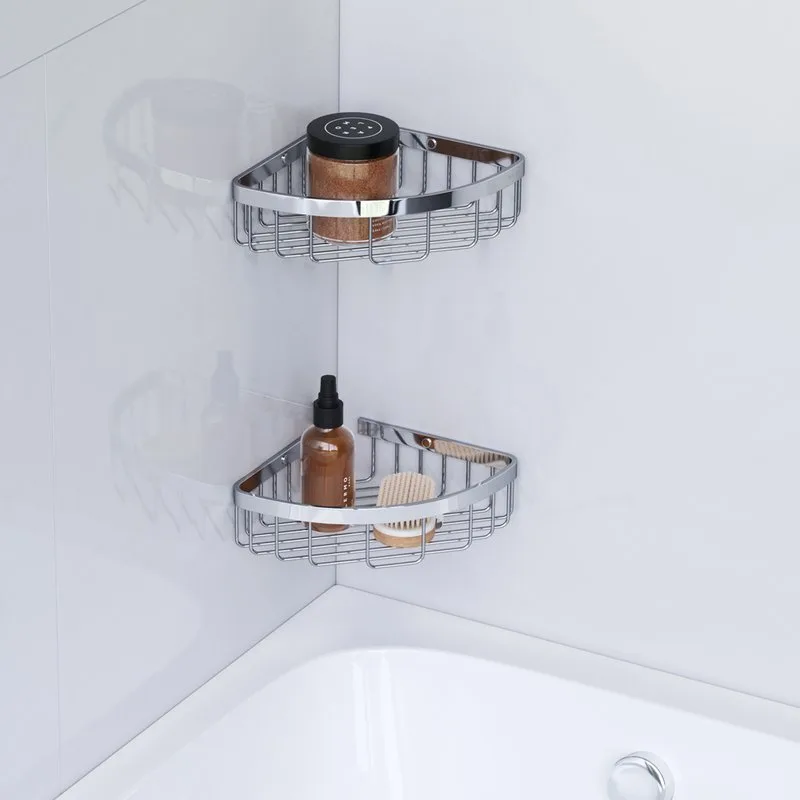Полка AM.PM Sense L A7452200 угловая, хром, 2 шт. Sancos — официальный сайт