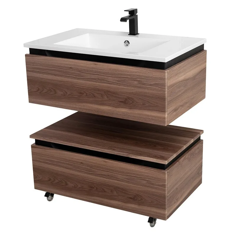 Тумба Cezares Slider 100 1 ящик, дымчатый орех Sancos — официальный сайт