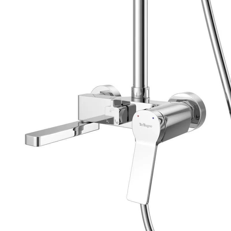 Душевая стойка BelBagno Albano ALBANO-VSCM-CRM, хром Sancos — официальный сайт