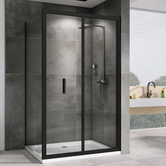 Душевой уголок Abber Sonnenstrand AG07100B-S70B 100x70, профиль черный, стекло прозрачное Sancos — официальный сайт