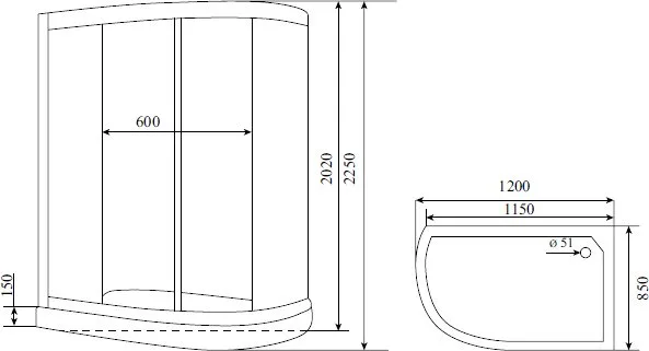 Душевая кабина Timo Standart T-5502R Г/М с гидромассажем Sancos — официальный сайт