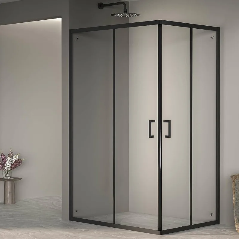 Душевой уголок RGW Passage PA-040B 1200x800x1950, профиль черный Sancos — официальный сайт