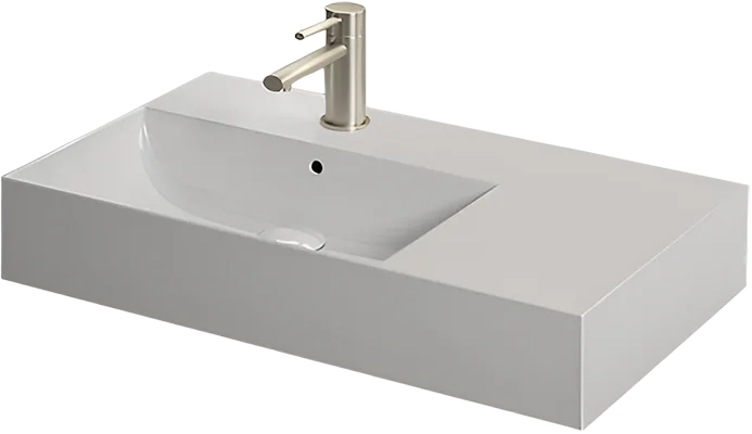 Мебельная раковина Hatria Bahia_13 BHD800465011TS0 80х46 см, столешница справа Sancos — официальный сайт