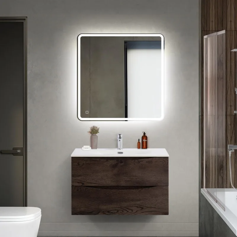 Тумба под раковину без столешницы BelBagno Marino-cer-mini 80 подвесная, rovere nature grigio Sancos — официальный сайт