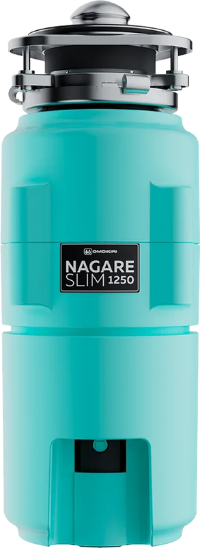 Измельчитель отходов Omoikiri Nagare slim 1250-AZ azur blue Sancos — официальный сайт