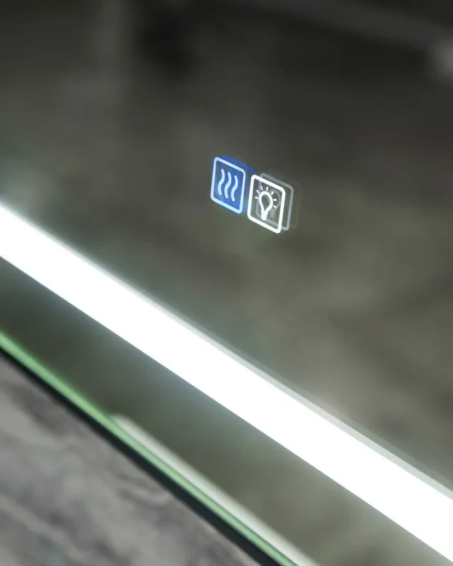 Зеркало BelBagno Kraft 90x70 с подсветкой, с подогревом, черный Sancos — официальный сайт