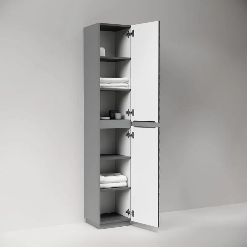 Шкаф-пенал для ванной напольный Sancos Folk Floor 350х350х1880 мм, Grey soft Sancos — официальный сайт