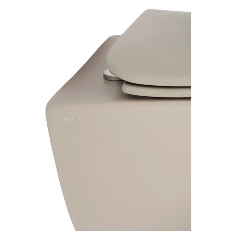 Унитаз подвесной Plumberia Selection Ixo ceramica KIT XO5000TT Slim безободковый, с микролифтом, мат Sancos — официальный сайт