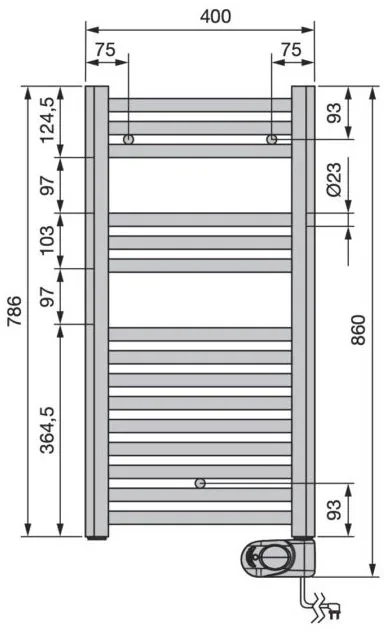 Полотенцесушитель электрический Zehnder Aura PBEZ-080-040/MQ RAL 9016 80x40 белый Sancos — официальный сайт