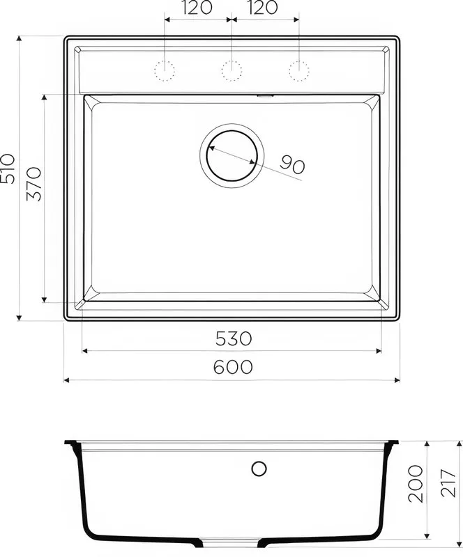 Мойка кухонная Omoikiri Daisen 60-SA бежевая Sancos — официальный сайт