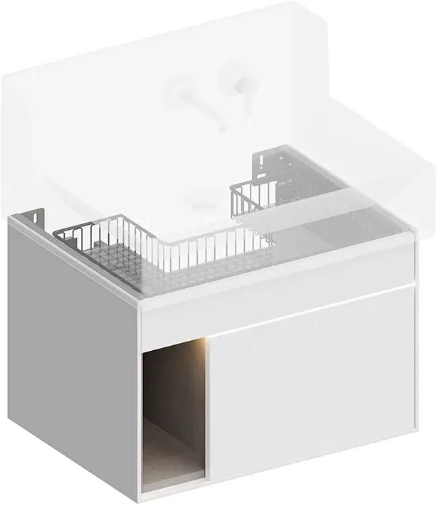 Тумба под раковину без столешницы KERAMA MARAZZI Logica M 65 белоснежная Sancos — официальный сайт