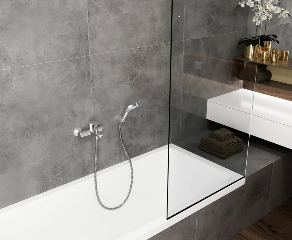 Смеситель для ванны с душем Hansgrohe Vernis Blend 71440000, хром Sancos — официальный сайт