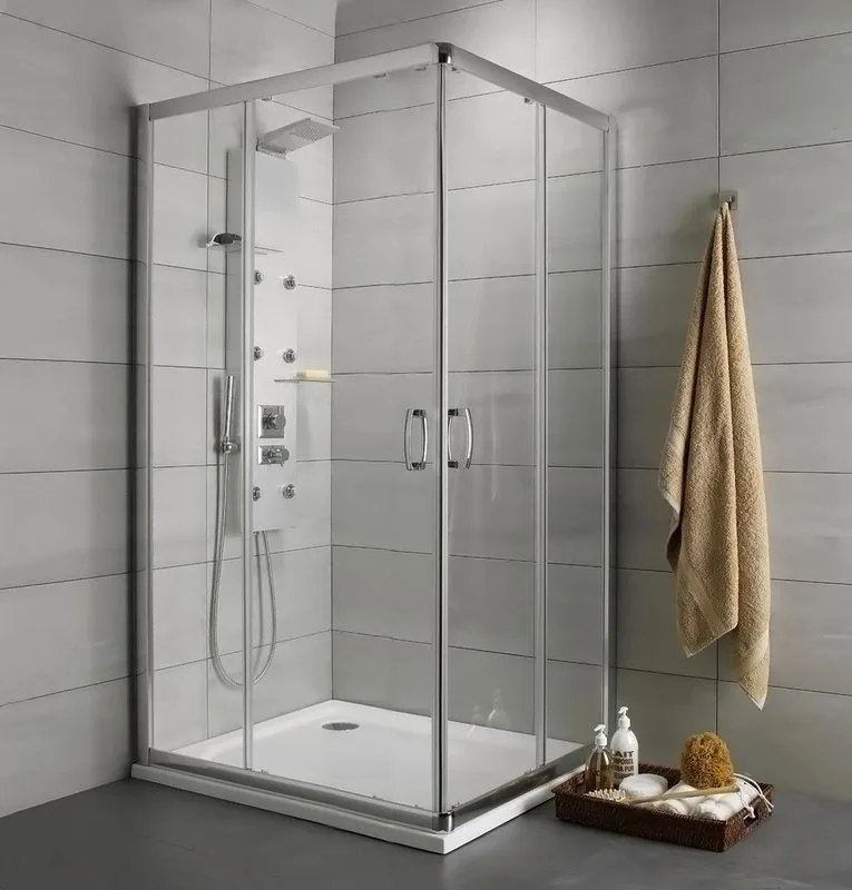 Душевой уголок Radaway Premium Plus D 80x100x190 прозрачное стекло Sancos — официальный сайт