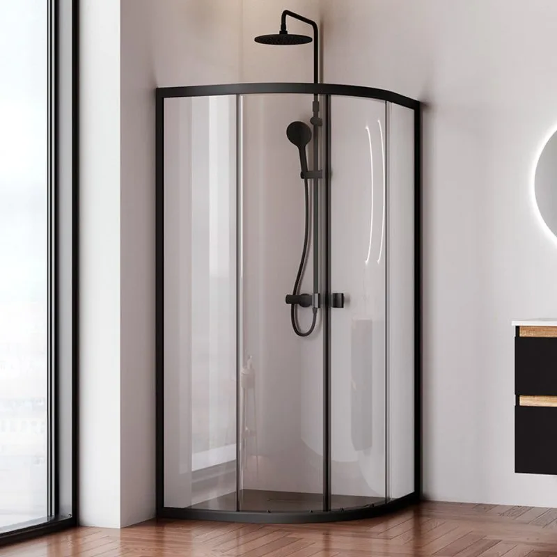 Душевой уголок AM.PM X-Joy Twin Slide W88G-205-090BT64 90x90, профиль черный Sancos — официальный сайт