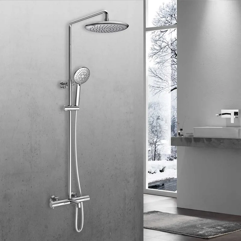 Душевая стойка Vincea Desire VSFS-1D1TCH, с термостатом, хром Sancos — официальный сайт
