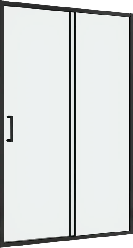 Душевая дверь в нишу Abber Schwarzer Diamant AG30150B5 150 см, профиль черный, стекло прозрачное Sancos — официальный сайт