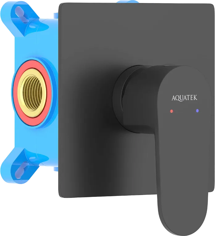 Встраиваемый смеситель AQUATEK Оберон AQ1266MB С ВНУТРЕННЕЙ ЧАСТЬЮ, матовый черный Sancos — официальный сайт