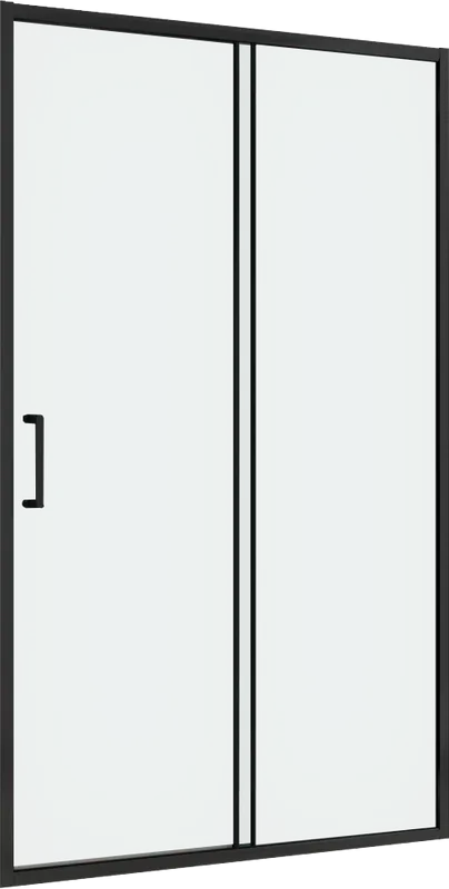 Душевая дверь в нишу Abber Schwarzer Diamant AG30100B5 100 см, профиль черный, стекло прозрачное Sancos — официальный сайт