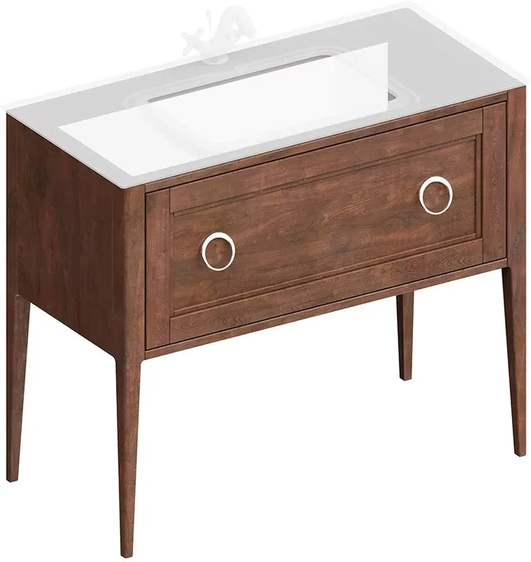 Тумба под раковину без столешницы KERAMA MARAZZI Plaza Classic Neo 100 орех матовый Sancos — официальный сайт