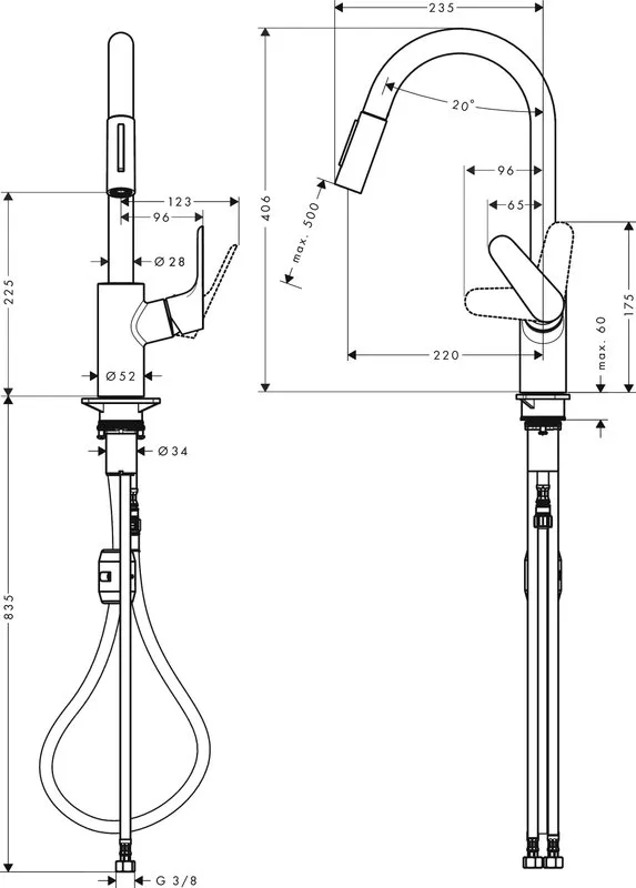 Смеситель для кухни Hansgrohe Focus Focus 31815670 Sancos — официальный сайт