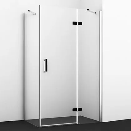 Душевой уголок Wasserkraft Aller 10H10RB black matt, 120x100 см Sancos — официальный сайт