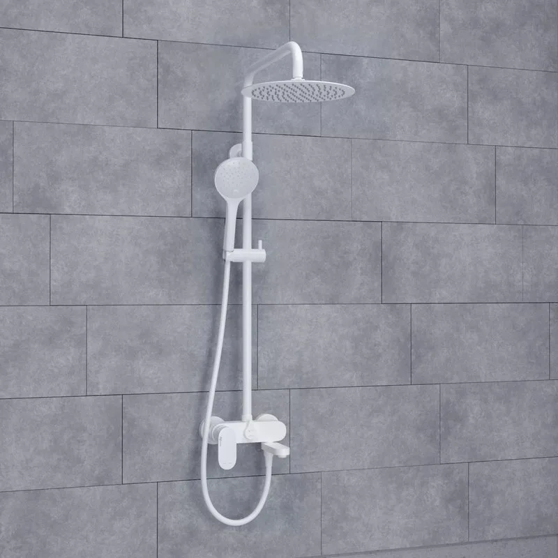 Душевая стойка Wasserkraft Mindel 8500 A185.257.155.WM, белая Sancos — официальный сайт