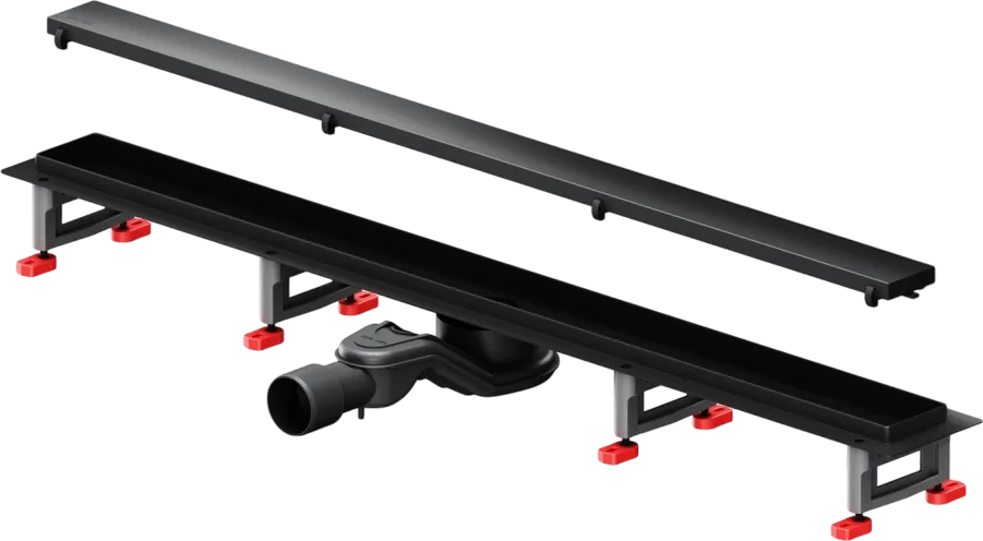 Душевой трап (лоток) AM.PM MasterFlow Tile 90 см, черный матовый Sancos — официальный сайт