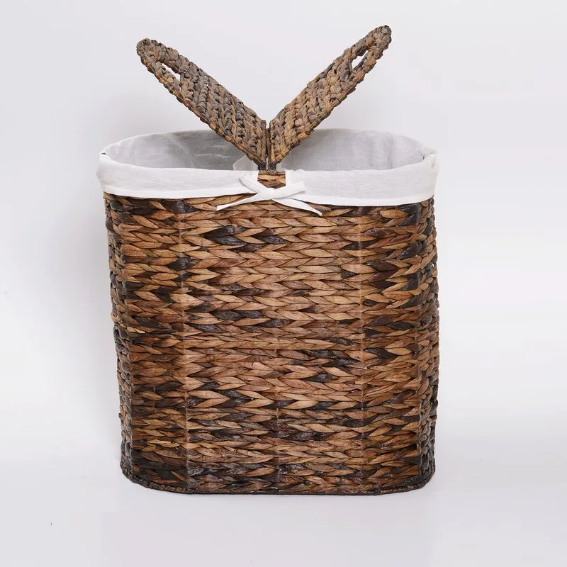 Корзина для белья Wasserkraft Dill WB-611-L темно-коричневая, большая Sancos — официальный сайт