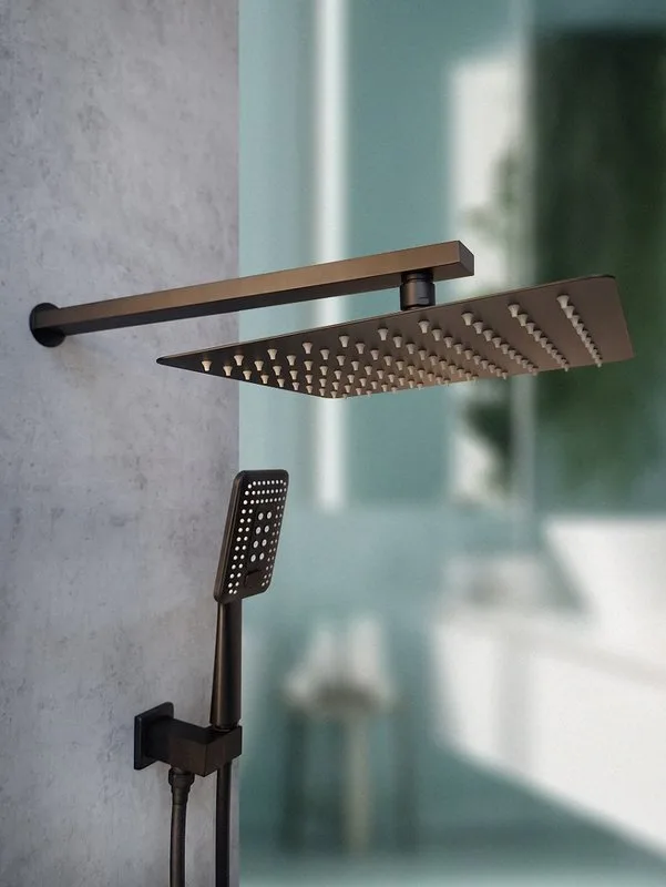 Душевой комплект AltroBagno Aperto 040104 NeOp, С ВНУТРЕННЕЙ ЧАСТЬЮ, матовый черный Sancos — официальный сайт