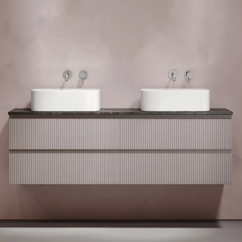 Тумба с раковиной Sancos Snob T 160 doha soft, столешница черный мрамор TT160A1, раковина CN6052 Sancos — официальный сайт