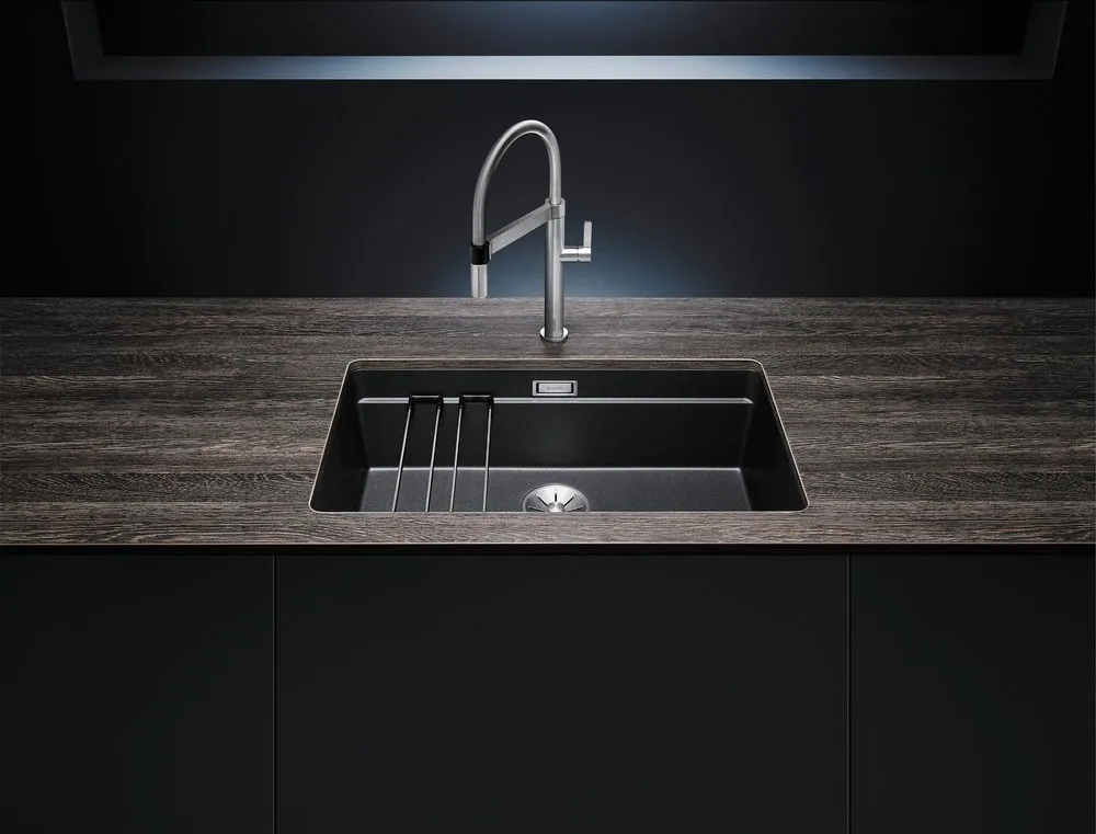 Мойка кухонная Blanco Etagon 700-U антрацит Sancos — официальный сайт
