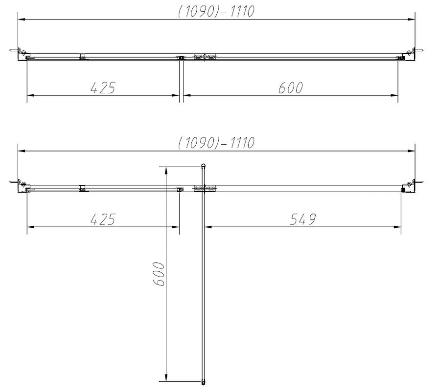 Душевая дверь в нишу Vincea Slim-N VDP-4SN110CL 110x195, профиль хром Sancos — официальный сайт