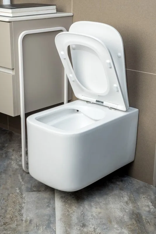 Унитаз подвесной Boheme Mane 970-SET-MW безободковый, с микролифтом, белый матовый Sancos — официальный сайт