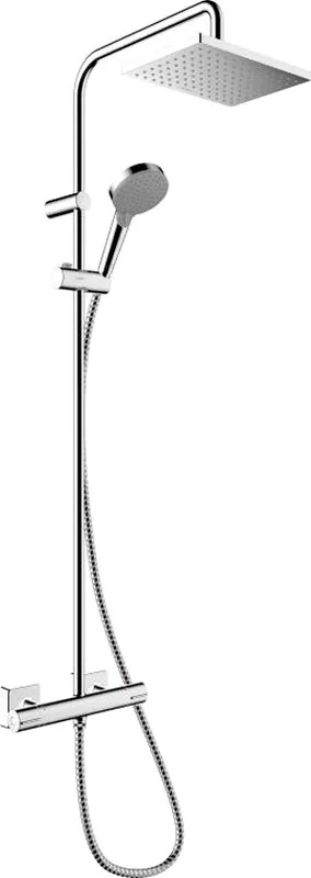 Душевая стойка Hansgrohe Vernis Shape 26286000 Showerpipe 230 1jet, с термостатом, хром Sancos — официальный сайт