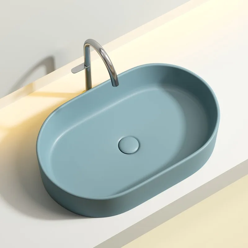 Накладная раковина Ceramicanova Element CN6048MLG зеленая матовая Sancos — официальный сайт