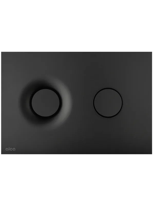 Кнопка смыва для инсталляции AlcaPlast Dot.Dot. M1978 пластик, цвет матовый черный, с антибактериаль