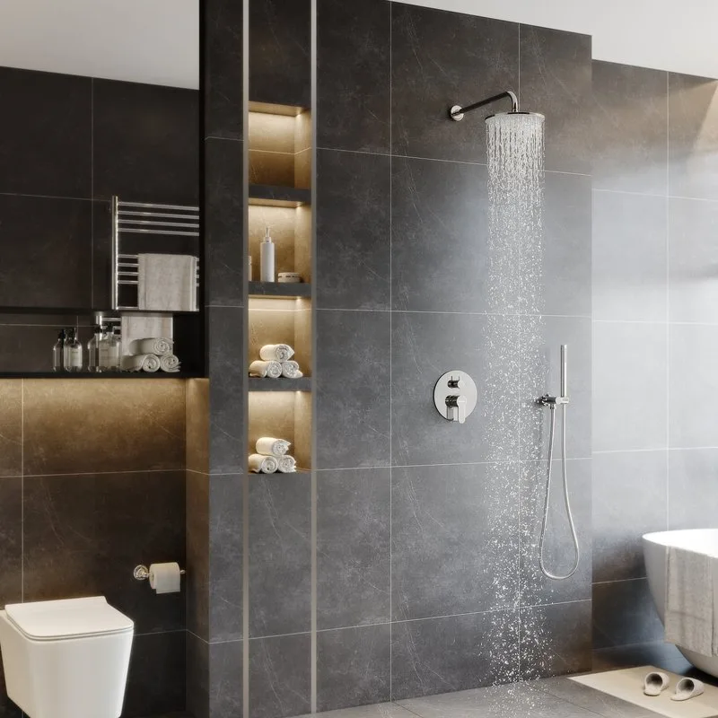 Душевой комплект Berges Nardis 2R 071003, С ВНУТРЕННЕЙ ЧАСТЬЮ, хром Sancos — официальный сайт