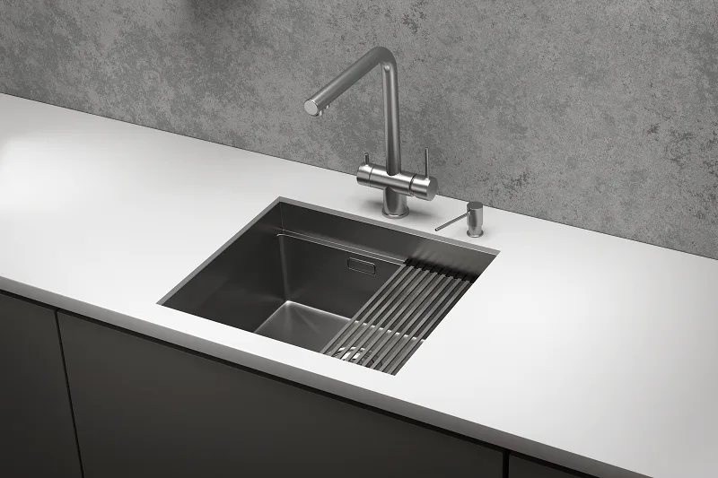 Мойка кухонная Granula Kitchen Space 5045U, сталь сатин Sancos — официальный сайт