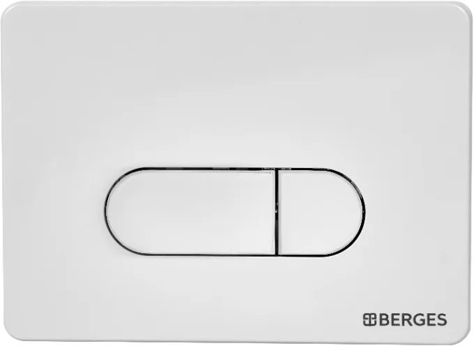 Кнопка смыва Berges Novum D4 soft touch белая Sancos — официальный сайт