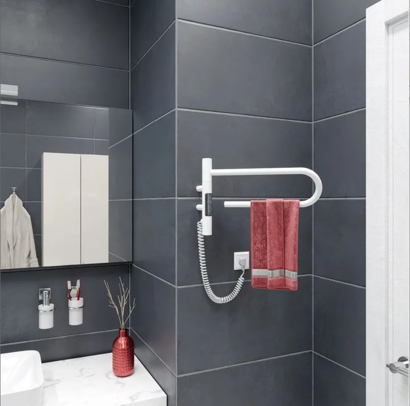 Полотенцесушитель электрический Vincea VTD-1P1WE 40х25 белый Sancos — официальный сайт